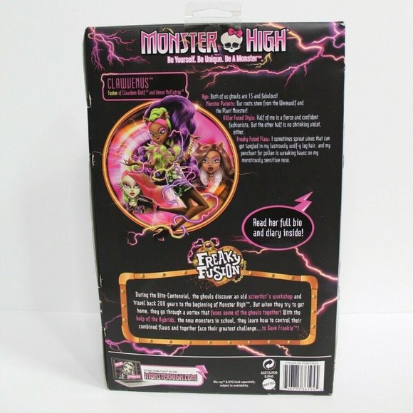 Monster High Freaky Fusion Clawvenus Doll - Picture 5 of 5